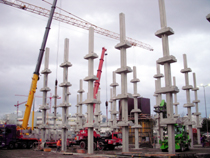 Bild 1145 Pfeiler-Montage