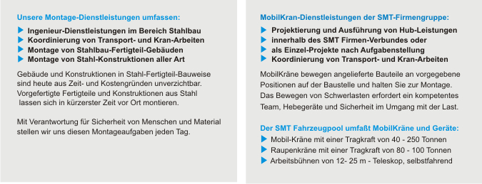 Stahlbau Dienstleistungen Texte